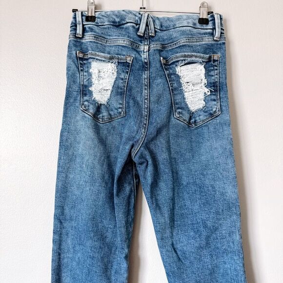 Good American Medium Wash Good Leg Straight Jean Size 4/27 - Picture 5 of 8